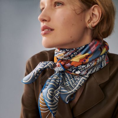 Brandebourgs Fleuris double face scarf 90 | Hermès Mainland China